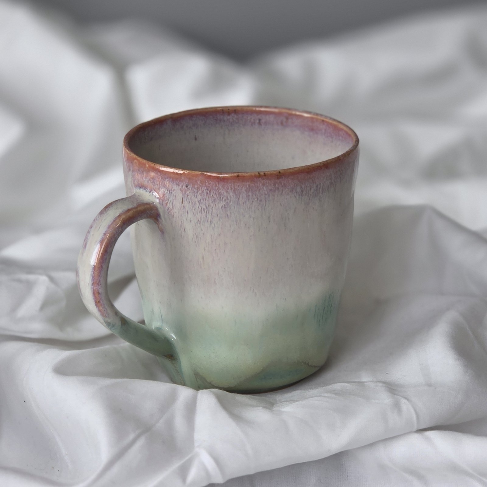Mugg, rosa turkos